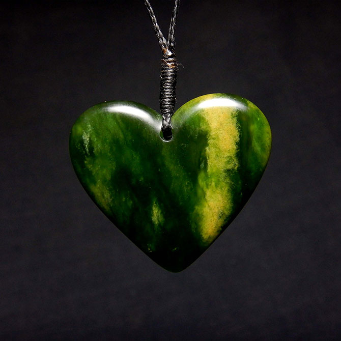 Marsden Jade Heart Pendant