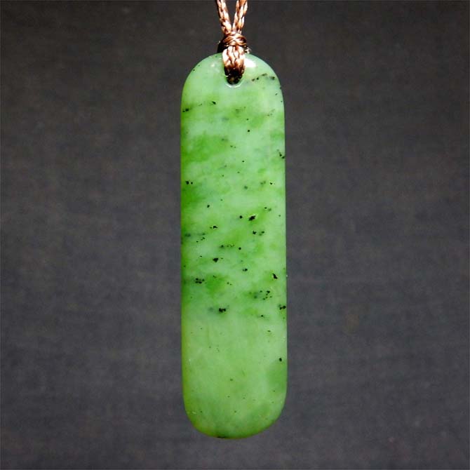 New Zealand Jade Roimata Pendant Wayne Costar Jade Carver