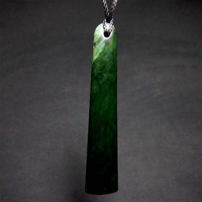 Dark Green Marsden Jade Toki Pendant